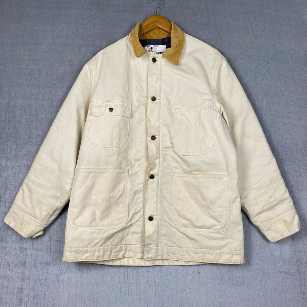 Vtg 70s Roebucks Mens Barn Coat L Blanket Lined Corduroy Made USA Workwear RARE